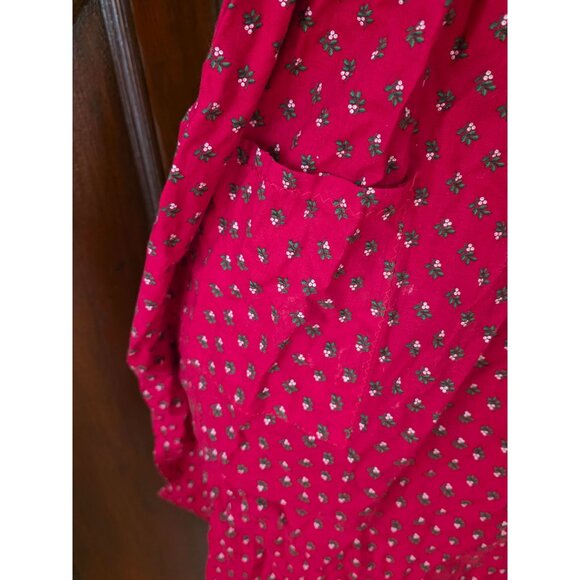 Vintage Red Apron With Heart & Corn Motif - Picture 3 of 3